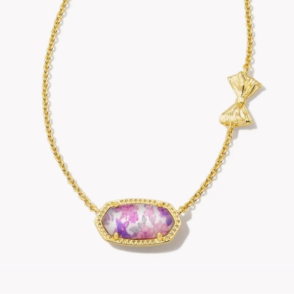 LoveShackFancy Jewelry - Kendra Scott x LoveShackFancy Elisa in Sunny Meadow Ditsy Iris NWT